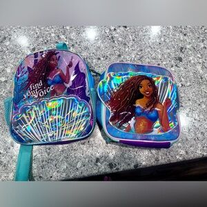 Little Mermaid Backpack and lunchbox